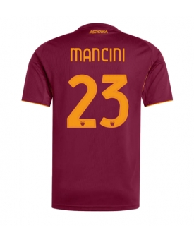 AS Roma Gianluca Mancini #23 Maglia Gara Casa Repliche 2025-26 Maniche Corte